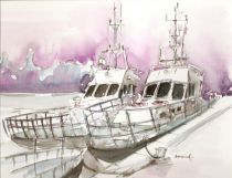 Port rybacki Dziwn_-w, akwarela, papier, 2017, 19x29cm.jpg